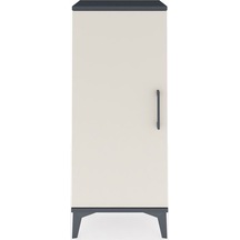 Arges Komodin 2 Raflı Tek Kapaklı 44x30x106 Antrasit-aytaşı Antrasit