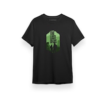 The Last Of Us Ellie Joel Green Amblem Siyah Kısa Kol Erkek Tshirt 001