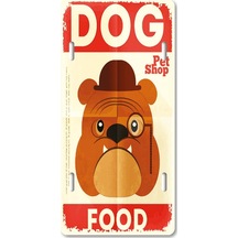Coşafak Dog Temalı - Retro - Vintage Plaka - Tablo Metal 15X30Cm