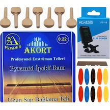 Akort 0.22 Pyramid Divan Bağlama Teli 5'Li Ekonomik Set