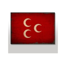 Bedeko Ahşap Tablo Üç Hilal Tarz