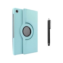Matepad Se Uyumlu 360 Dönerli Standlı Kılıf + Kalem Mavi