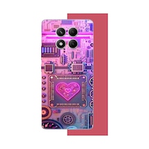 Redmi Note 14 Pro 4g Uyumlu Cyberpunk Neon Baskılı Silikon Kılıf Renkli