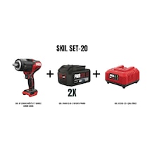Skil Set-20 Skil XP 3285CA Akülü 1/2" Darbeli Somun Sıkma + 2x Skil 3104AA 4AH Li Batarya Promo + Skil 3122AA 2.4A Şarj Cihazı