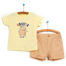 BabyZ Little Monster Tshirt - Şort Erkek Bebek