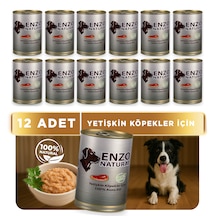 Enzo Natural Kuzu Etli Yaş Köpek Maması 410 X 12