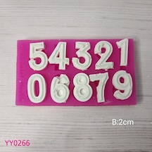 Yy0266 Çubuklu Rakam Silikon Kalıp