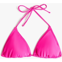 Koton Üçgen Bikini Üstü Çapraz Basic Kaplı Fuşya 4sak10084mm