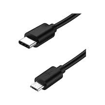 Lunatic 6003 Type C To Mikro Micro Usb Şarj Ve Data Ara Kablosu 1 Metre