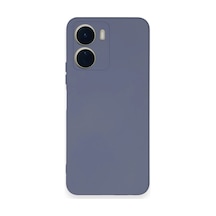 Vivo Y16 Kılıf Nano İçi Kadife Silikon - Gri -