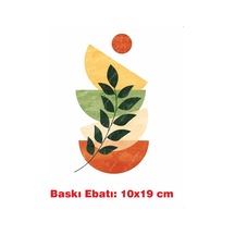 Çiçek Desen Temalı Ütü İle Yapışan Tekstil Kumaş Tişört Dtf Baskı 3456