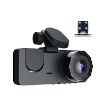 Maiyame 3 Kameralı Araç Kayıt Cihazı: 1080p Ön + 480p İç + 480p Arka Görüş, Gece Görüşü, Döngü Kayıt, Hareket Algılama