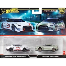 Hot Wheels Premium Jbl05 Car Culture 2 Pack Nissan Gt-r Nismo Gt3 // Nissan Gt-r R35 Beyaz - Yeşil