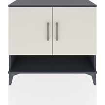 Arges Şifonyer 2 Raflı 2 Kapaklı 88x30x80 Antrasit-aytaşı Antrasit