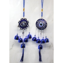 Larimar Metal Nazar Boncuğu Çan Model 10 - 9012994658748lmr Çok Renkli