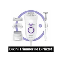 Braun Silk-épil 5 5825 3'ü 1 Arada Kablolu Kuru Kullanım Epilatör + Bikini Trimmer