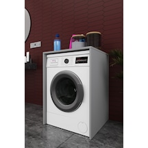 Lüks Çamaşır Makinesi Dolabı %100 Mdf Çamaşır Kurutma Banyo Dolabı Bd07 Kül Gri
