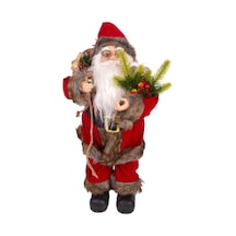 Noel Baba Dekor Hediye Çuvallı Kırmızı 45cm