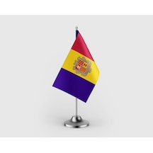 Andorra Prensliği Tekli Saten Masa Bayrağı Seti Diğer