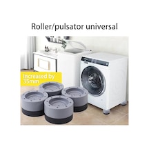 Ximistore9 Buzdolabı Ve Çamaşır Makinesi Yüksekliği Artırıcı, Kayma Ve Sarsıntı Önleyici Matlar - Gri, 3,5 Cm Yükseklik, 4 Adet Diğer