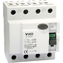 Viko Vtr4-10030 4x100 A 30 Ma Ac Tipi Kaçak Akım Rölesi