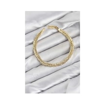 Cm Başak Model Gold Renk Pirinç Kadın Bileklik Tj-bb8599 Evimdeyokyok