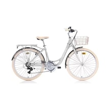 Carraro Juliet 26 Jant 21 Vites 43 Cm V-fren Şehir Bisikleti- Mat Gri-krom Gri