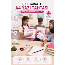 Turuncu Çift Taraflı Yazı Tahtası 1 Adet Keyroad 20x30 Cm Plastik Kolay Silinebilir Beyaz Yazı Tahtası Büro Etkinlik