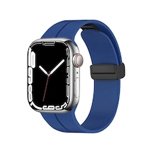 Noktaks - Apple İos Uyumlu Apple Watch 42mm - Kordon Krd-84 Silikon Kordon