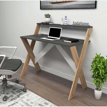 Reyo Home Enda X Ayaklı Ders Çalışma Masası 50x90cm Çam-antrasit Çam - Antrasit
