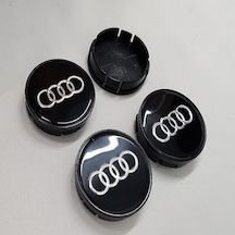 Jant Göbeği Audi 4Lü Set Siyah Ebat 58 Dış 55 İç