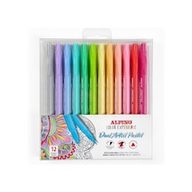 Alpino Keçeli Kalem Dual Art 12 Li Pastel Renk-çift Yön