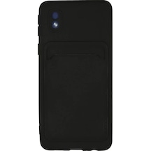 Newface Samsung Galaxy Uyumlu A01 Core Kılıf Kelvin Kartvizitli Silikon - Siyah Diğer