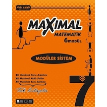 Artı Zeka Yayınları 7 Sınıf Maxımal Matematik Modüler Sistem Seti 6 Modül