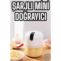 Mey İthalat El Rondosu Mini Şarjlı Doğrayıcı Taşınabilir 250 Ml Renkli