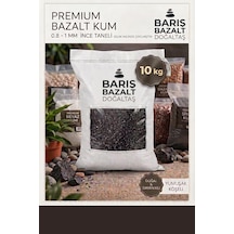 Premium Siyah Bazalt Kum 10 Kg, 0.8-1 Mm