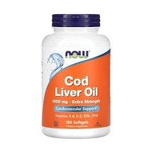 Cod Liver Oil 1000 Mg 180 Capsules - Vitmins A & D-3 , Epa , Dha