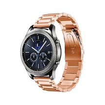 Butam Bilişim Galaxy Watch 46mm 22mm Uyumlu Krd-04 Metal Kordon-rose Gold