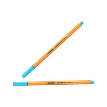 Stabilo Keçe Uçlu İnce Kalem 88 Point 0.4 Mm Fosforlu Mavi 88/031 Çok Renkli
