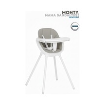 Monty Mama Sandalyesi 3 Kademeli Tabla Kaymaz Tabanlı Geniş Oturma Alanlı 6ay-9yaş Minderli