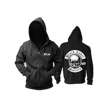 Tarzsokak Black Label Society Fermuarlı Kapşonlu Siyah