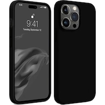 Apple Uyumlu iPhone 15 Pro Kılıf First Silikon Siyah/