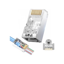 M117xf Cat6 Jack/35 Adet-metal Ez/yeni Nesil Rj45 Cat6-8p/8c Açık Uçlu/cat6 Konnektör Metal Ez Standart