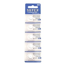 Cr1216 1216 Boy Lityum Düğme Pil, 3 Volt, 5 Li Kart