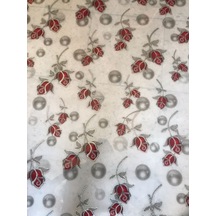 Polset Şeffaf Desenli Masa Örtüsü 80Cm X 140Cm 1.8Mm Pvc Masa Ört