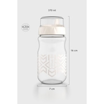 Renga Lexa 370 Ml Etnik Desenli Cam Yağlık 152089 Bej