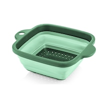 Qlux İdeas Katlanır Kare Süzgeç Ev Ofis Kamp Karavan L-00570 Yeşil Bpa Free Plastik Diğer
