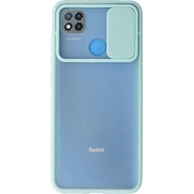 Newface Xiaomi Redmi 9c Kılıf Palm Buzlu Kamera Sürgülü Silikon - Turkuaz