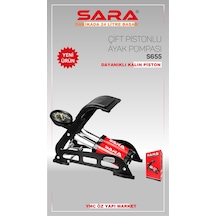 Sara Çift Pistonlu Araba Lastik Top Şişirme Pomapası Premium