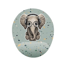 Minik Sevimli Fil Bilek Destekli Mouse Pad